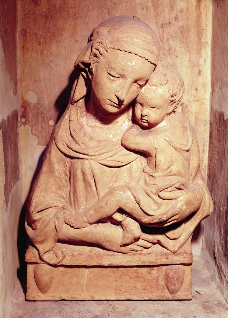 Matka Boska z Dzieciątkiem (marmur) autorstwa Jacopo della Quercia