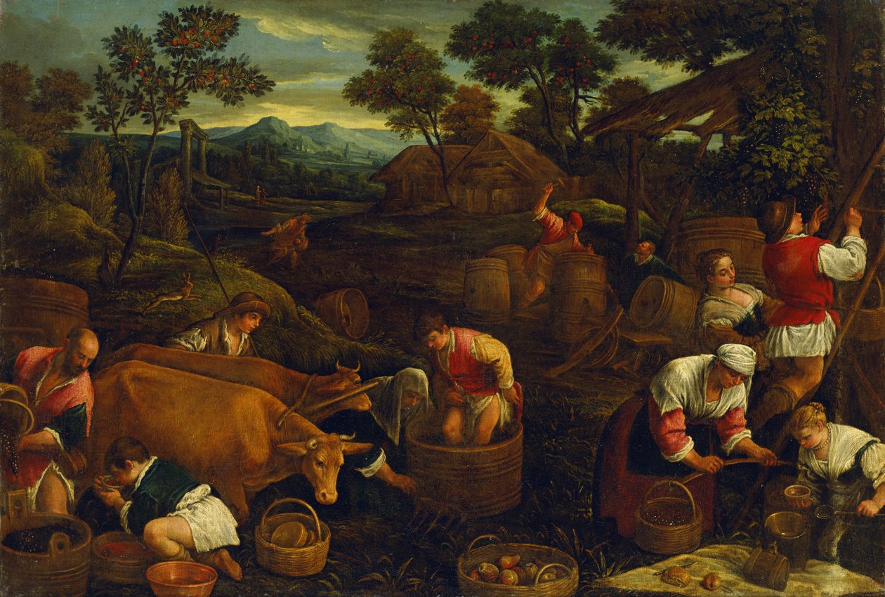 Jesień autorstwa Jacopo Bassano