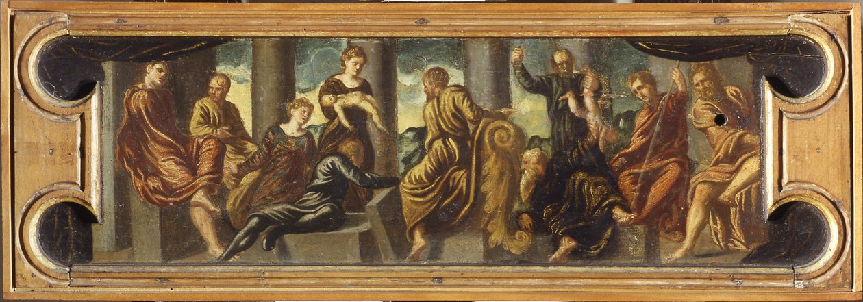 Wyrok Salomona. autorstwa Jacopo Robusti Tintoretto