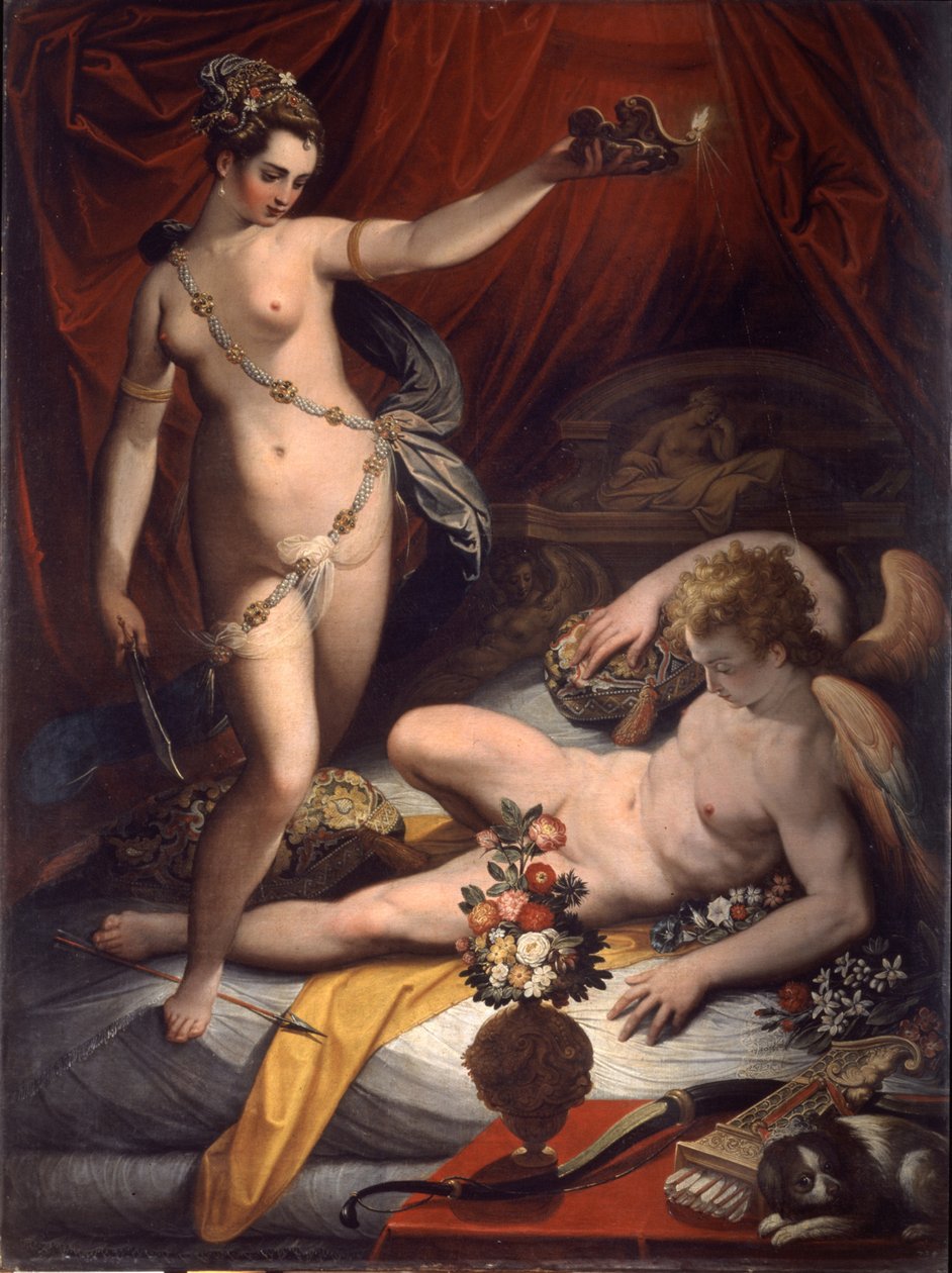 Amor i Psyche, 1589 autorstwa Jacopo Zucchi