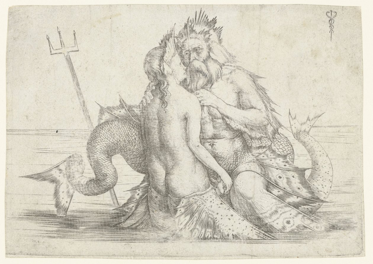 Tryton i Nereid w objęciach autorstwa Jacopo de