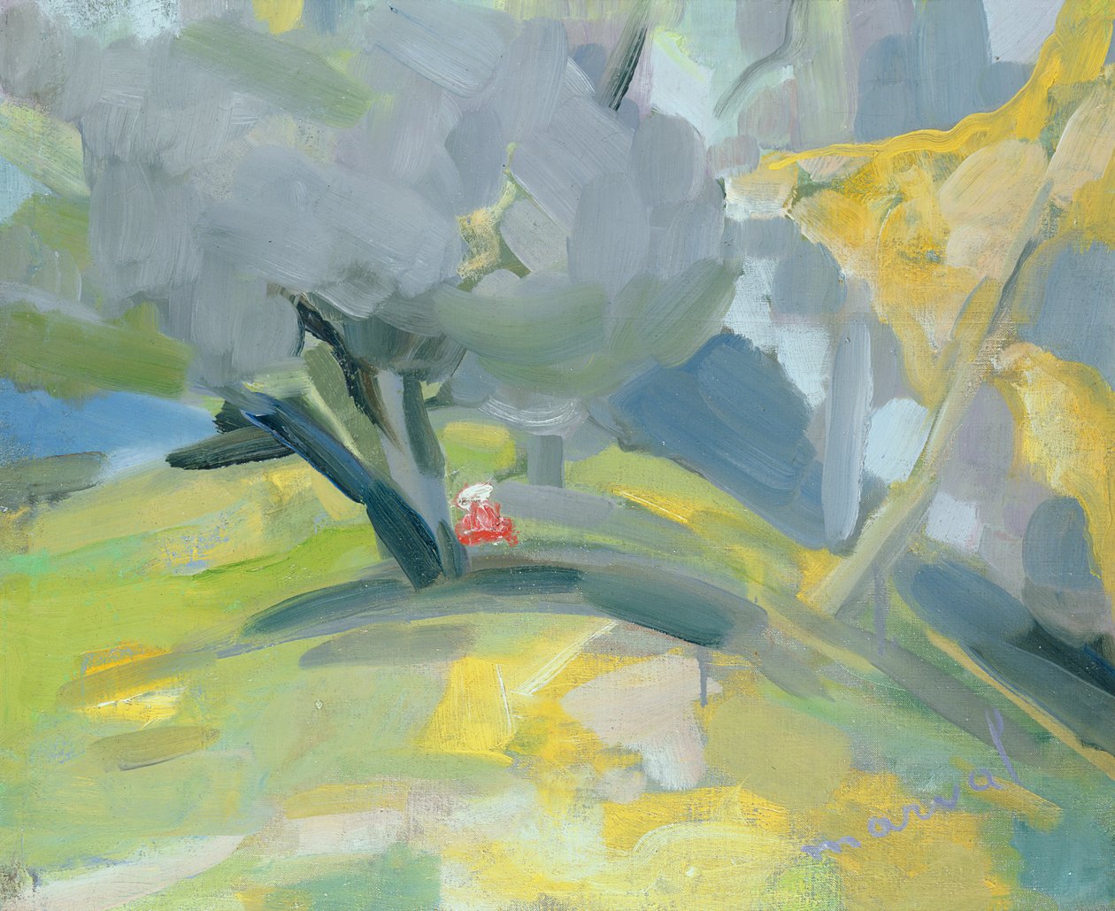 Parc Monceau, Paryż, ok. 1912-13 autorstwa Jacqueline Marval