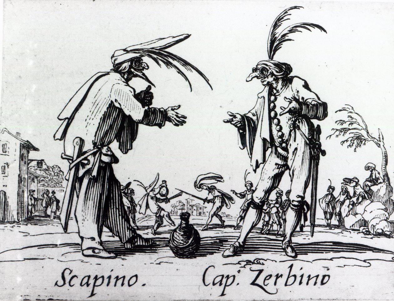 Балли де Сфесаниа, ойролцоогоор 1622 туйл autorstwa Jacques Callot
