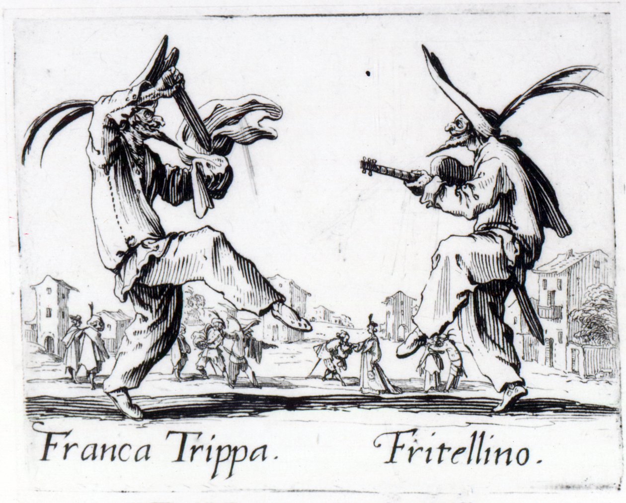Balli de Sfessania, ok. 1622 autorstwa Jacques Callot