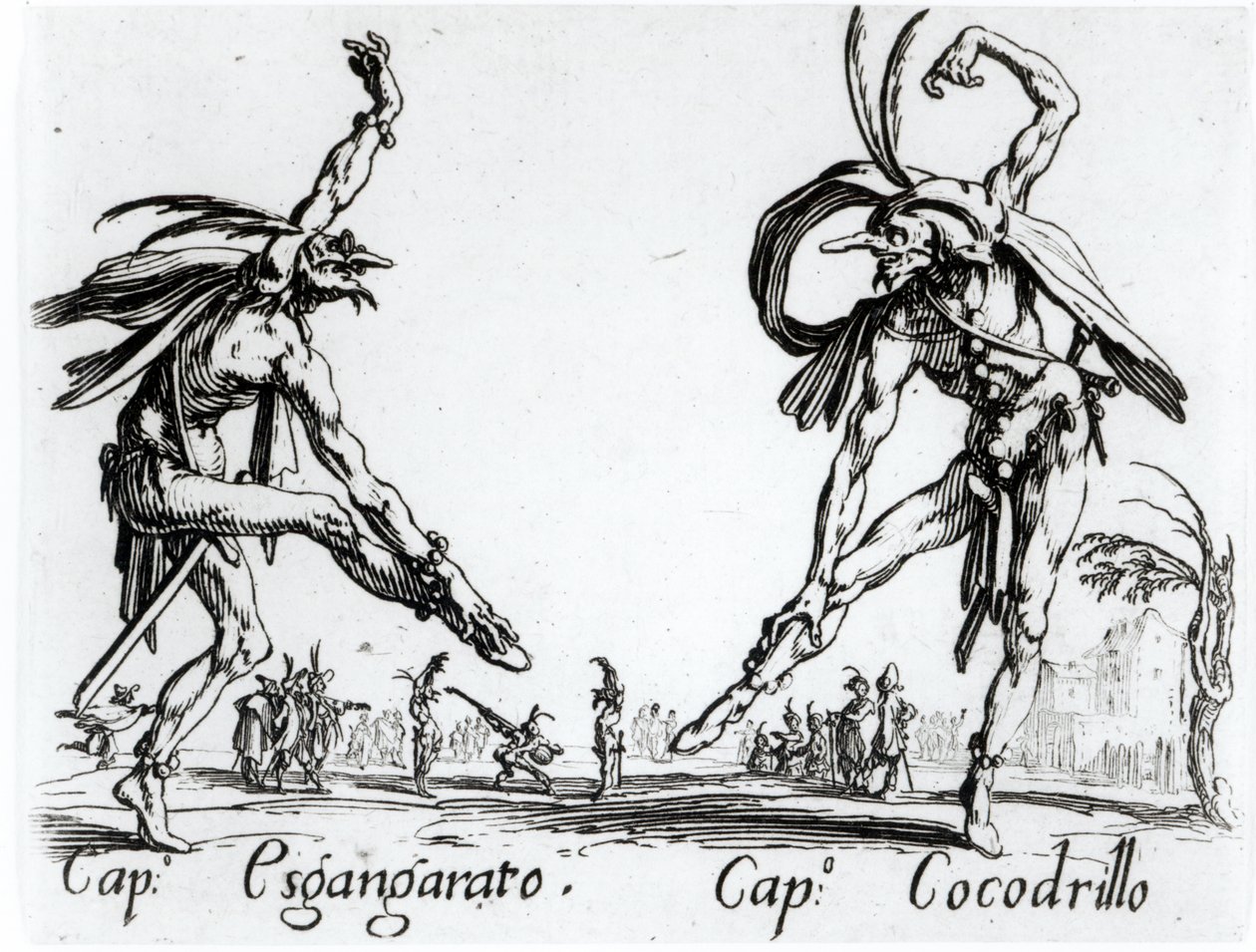 I Balli de Spessanei, czyli Le Grande Chasse (rycina) (fot. bw) autorstwa Jacques Callot
