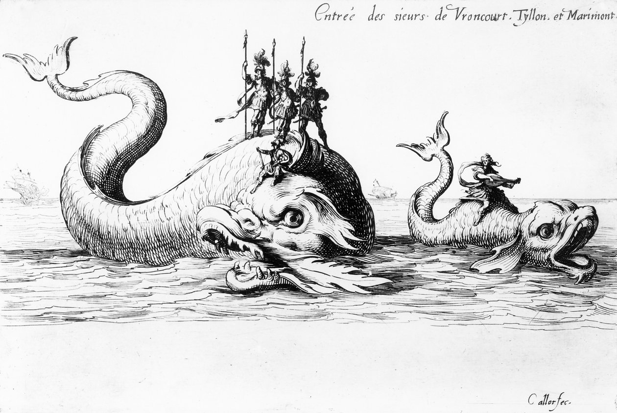 Wejście lordów Vroncourt, Tyllon i Marimont autorstwa Jacques Callot