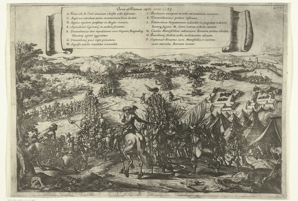 Zdobycie Rheinberga, 1590 autorstwa Jacques Courtois