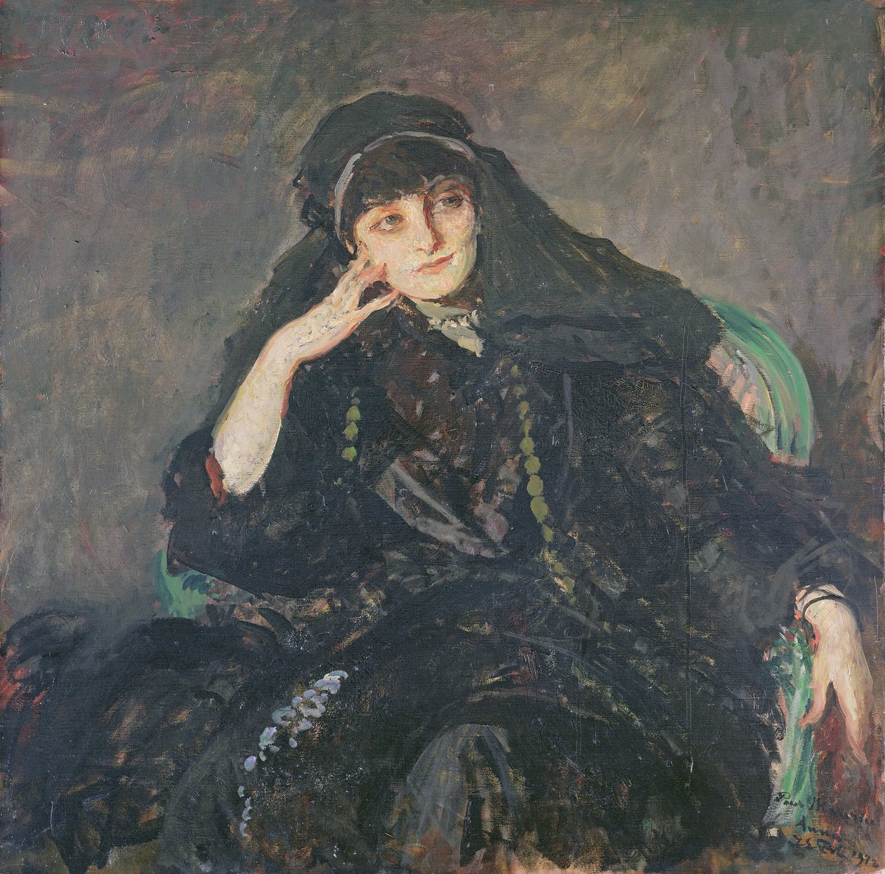 Anna, hrabina Noailles, 1912 autorstwa Jacques Emile Blanche