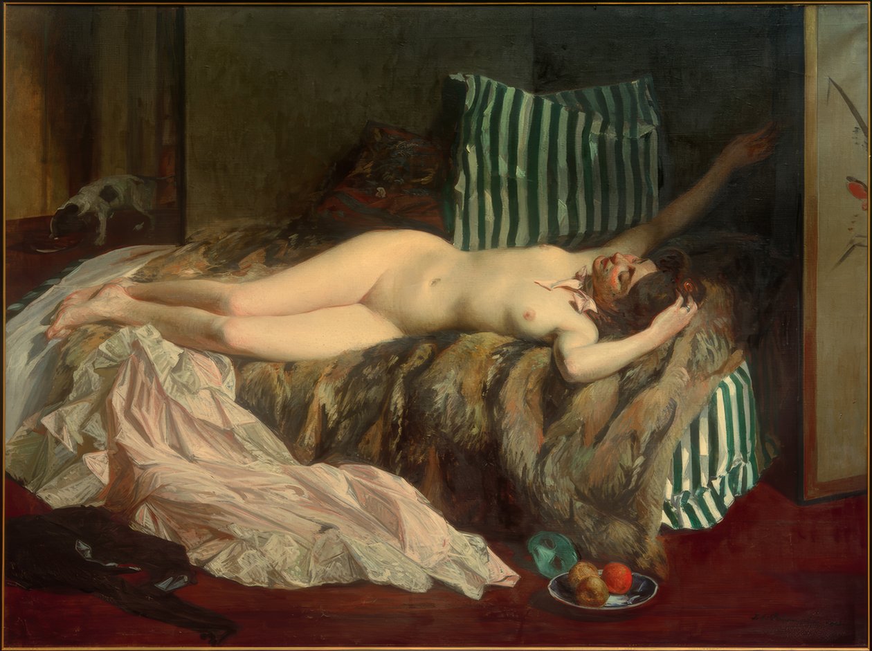 J. – E.Blanche, młoda dziewczyna po balu maskowym autorstwa Jacques Emile Blanche