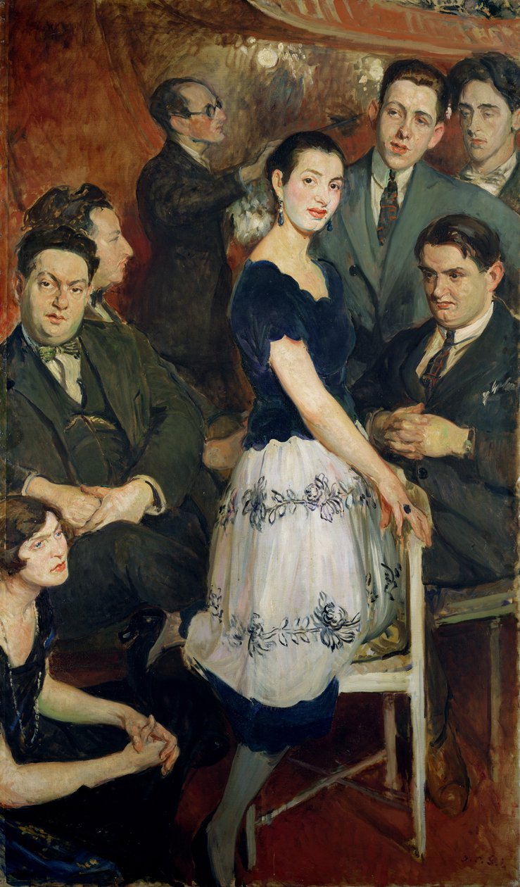 „Les Six”, portret grupowy awangardowej grupy muzycznej sponsorowanej przez Jeana Cocteau, ok. 1921 autorstwa Jacques Emile Blanche