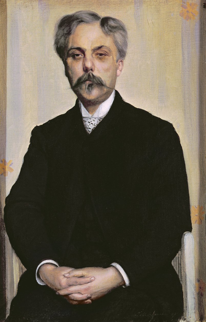 Portret Gabriela Faure (1845-1924) ok.1887 autorstwa Jacques Emile Blanche