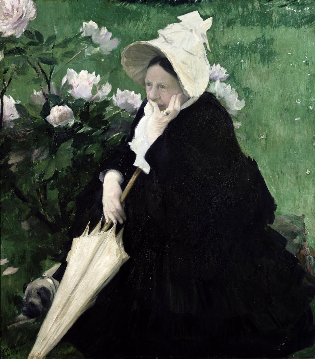 Portret Matki Artysty, 1890 autorstwa Jacques Emile Blanche