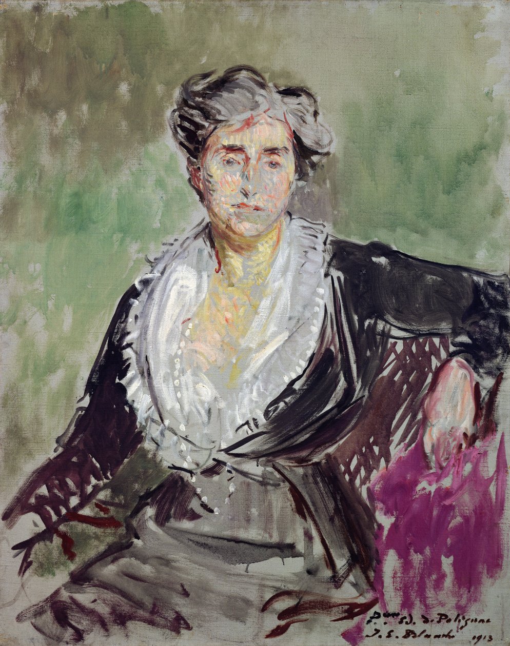 Studium do portretu księżnej Edmond de Polignac, 1913 autorstwa Jacques Emile Blanche