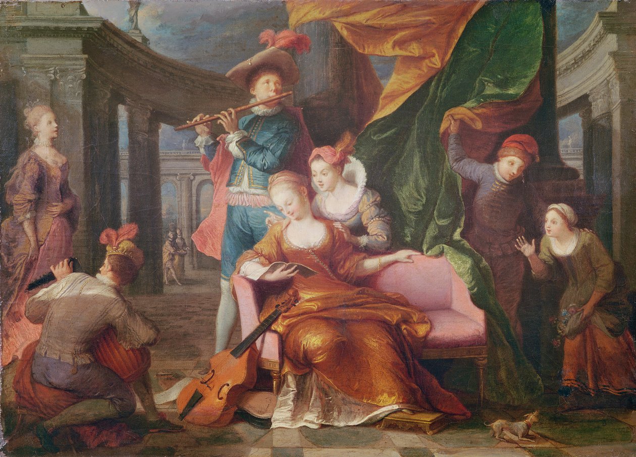 Muzyka autorstwa Jacques Francois Courtin