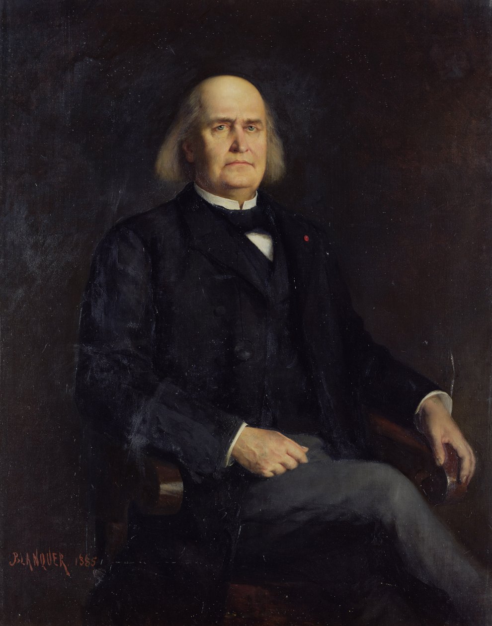 Portret Charlesa Leconte de Lisle (1818-94) 1885 autorstwa Jacques Leonard Blanquer