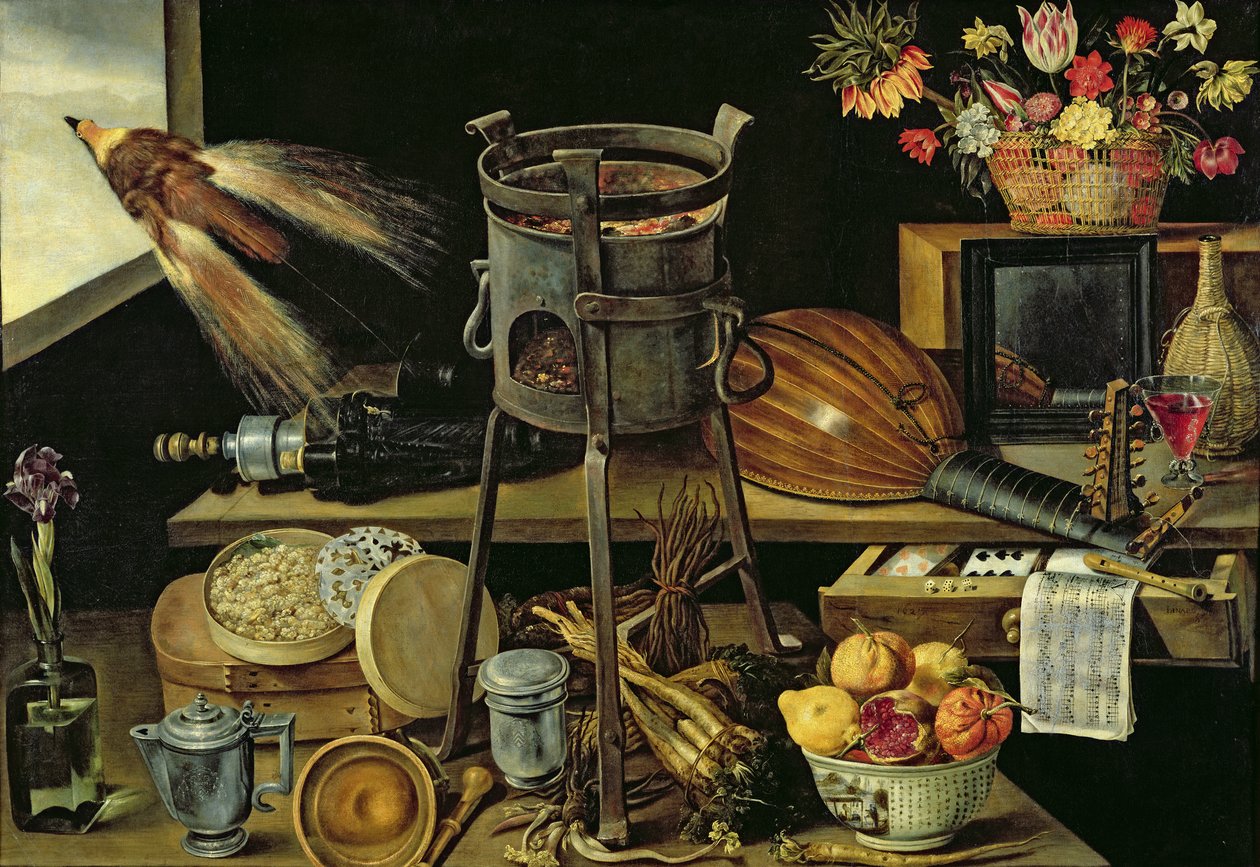 Pięć zmysłów, 1638 autorstwa Jacques Linard
