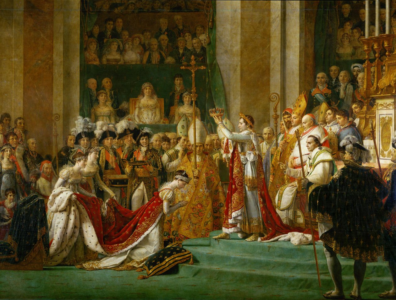 Konsekracja cesarza Napoleona I autorstwa Jacques Louis David