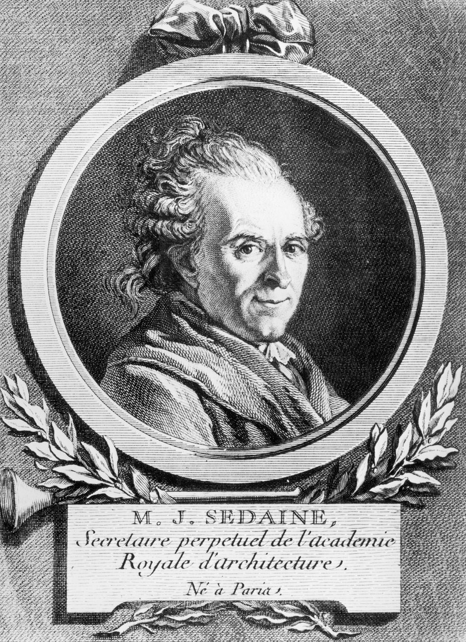 Portret Michel-Jean Sedaine (1719-97), rytowany przez Pierre Charles Levesque (1736-1812) autorstwa Jacques Louis David