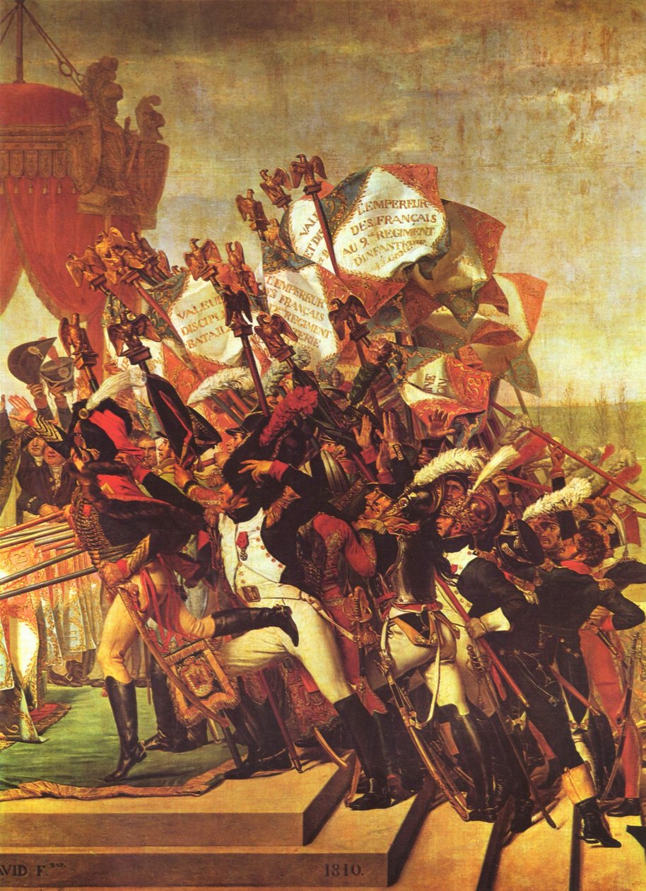 Przysięga armii na cesarza autorstwa Jacques Louis David