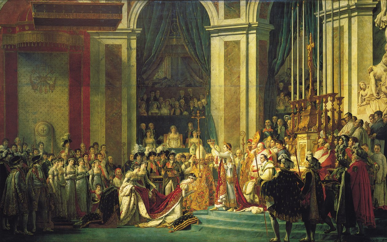 Koronacja Napoleona autorstwa Jacques Louis David