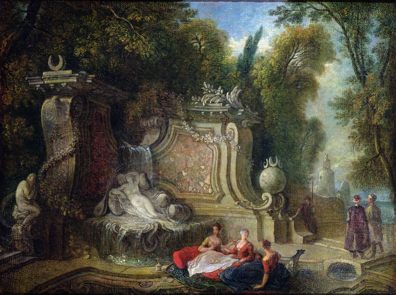 Ogród Orientalny autorstwa Jacques de Lajoüe