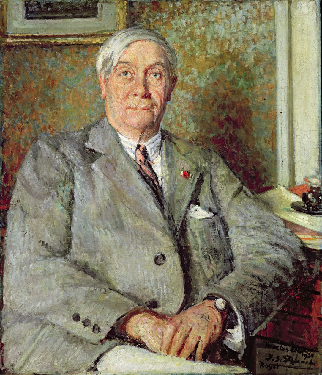 Maurice de Maeterlinck (1862-1949) 1931 autorstwa Jacques Emile Blanche