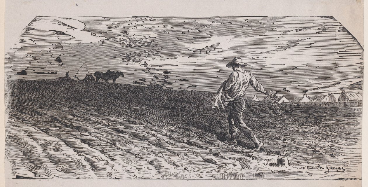 Siewca, ca. 1852. autorstwa Jacques Adrien Lavieille