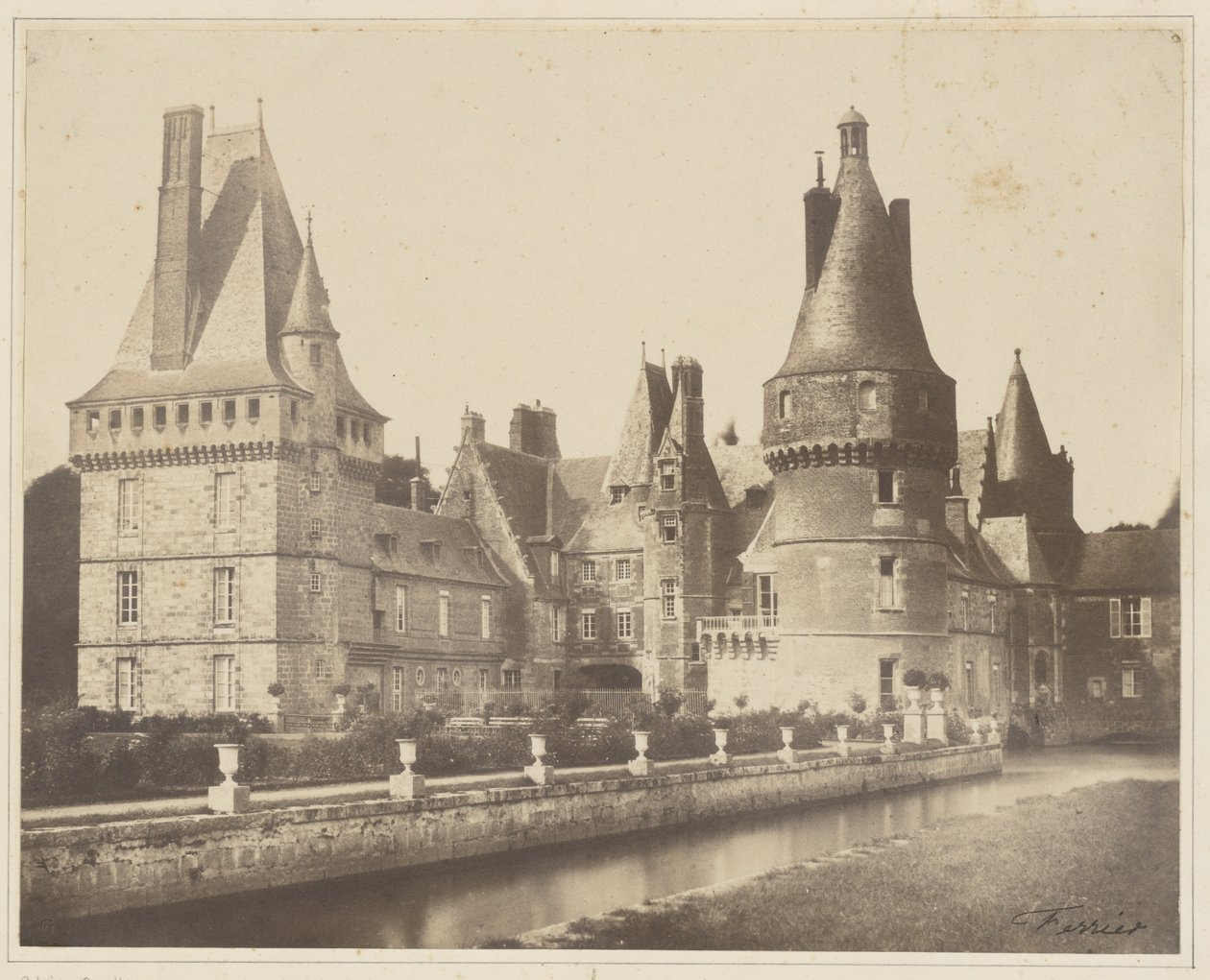 Widok na zamek Maintenon autorstwa Jacques Alexandre Ferrier