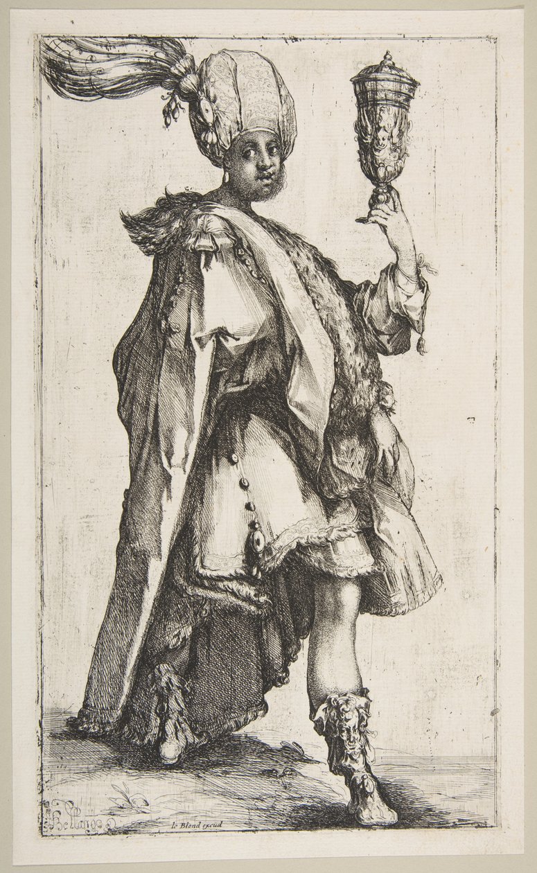 Balthasar, z serii Trzej Królowie, 1595-1616. autorstwa Jacques Bellange