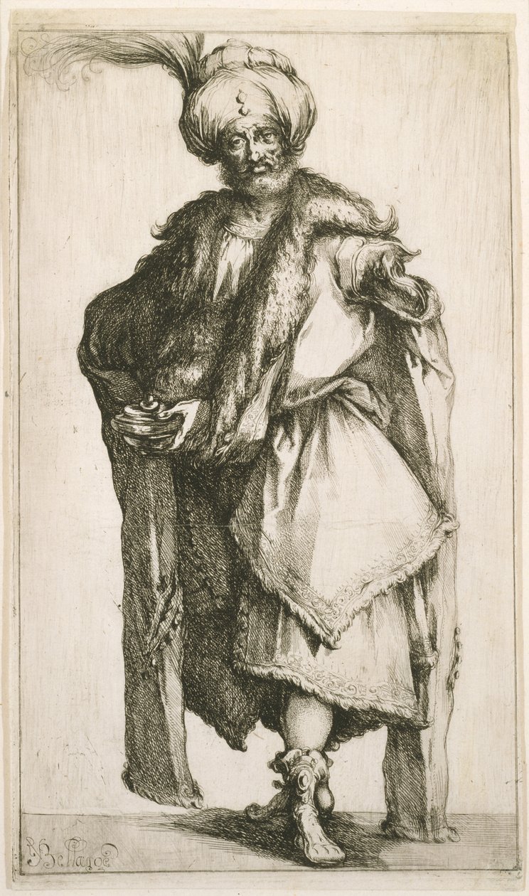 Caspar, c.1610 (akwaforta) autorstwa Jacques Bellange
