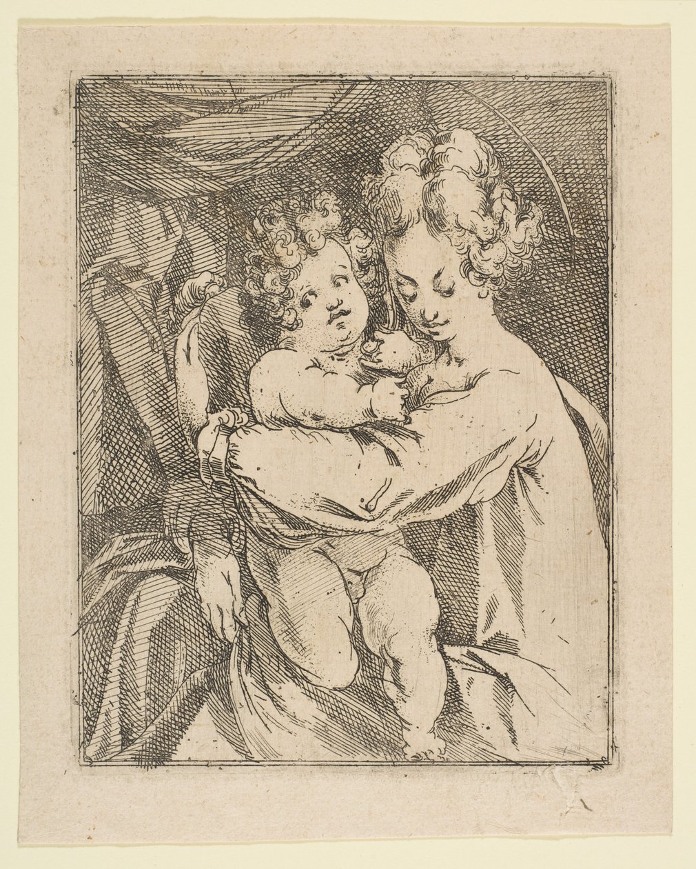 Madonna z Dzieciątkiem, 1612-16. autorstwa Jacques Bellange