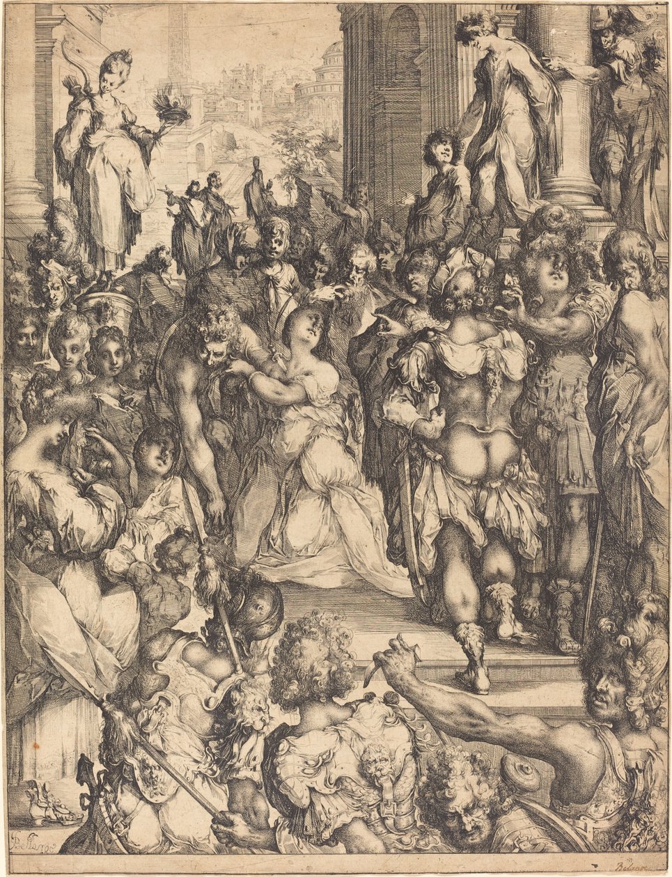 Męczeństwo św. Łucji. autorstwa Jacques Bellange