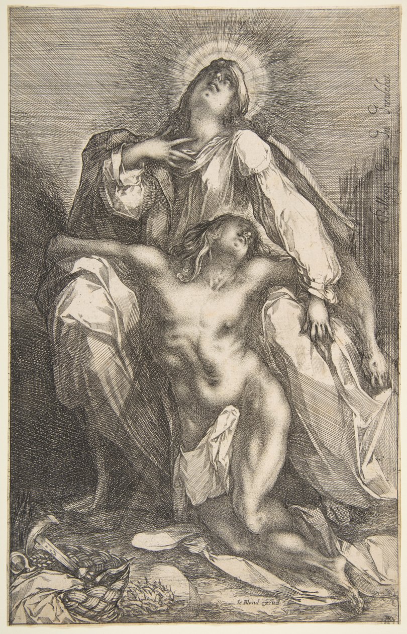 Pieta, 1612-16. autorstwa Jacques Bellange