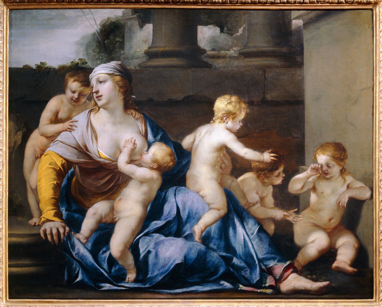 La Charite - Dobroczynność. 1633 ... autorstwa Jacques Blanchard
