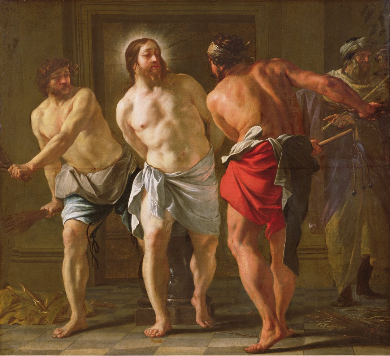Biczowanie Chrystusa, 1630 autorstwa Jacques Blanchard