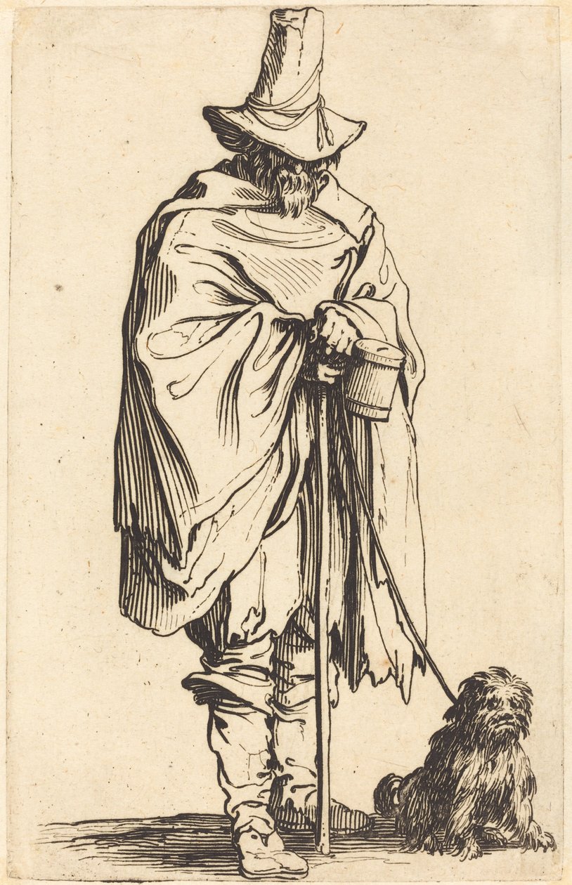 Żebrak z psem, ok. 1930 r. 1622. autorstwa Jacques Callot