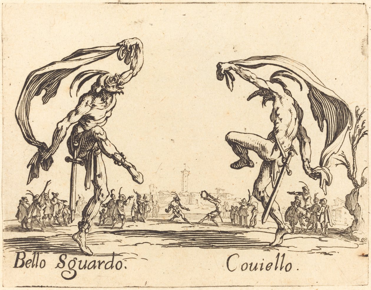 Bello Sguardo i Coviello autorstwa Jacques Callot