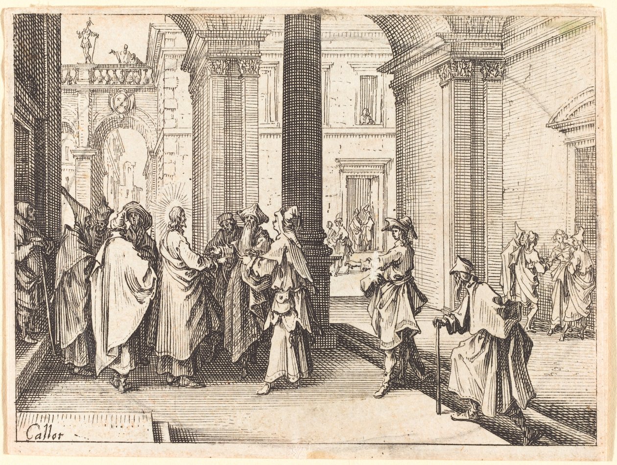 Moneta Cezara, 1635. autorstwa Jacques Callot