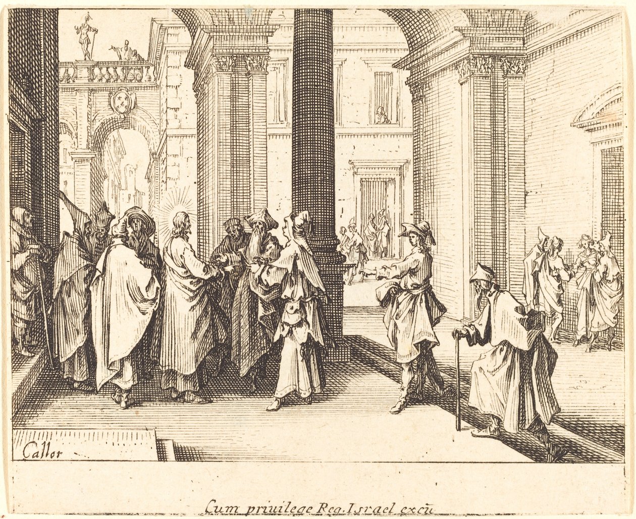 Moneta Cezara, 1635. autorstwa Jacques Callot