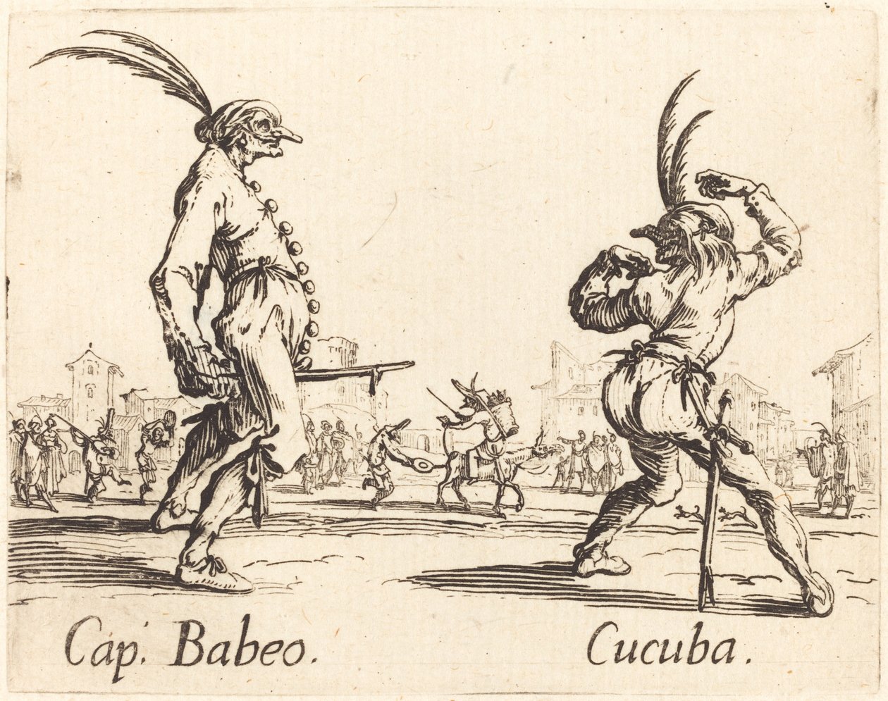 Czapka. Babeo i Kukuba, ok. 1930 r. 1622. autorstwa Jacques Callot