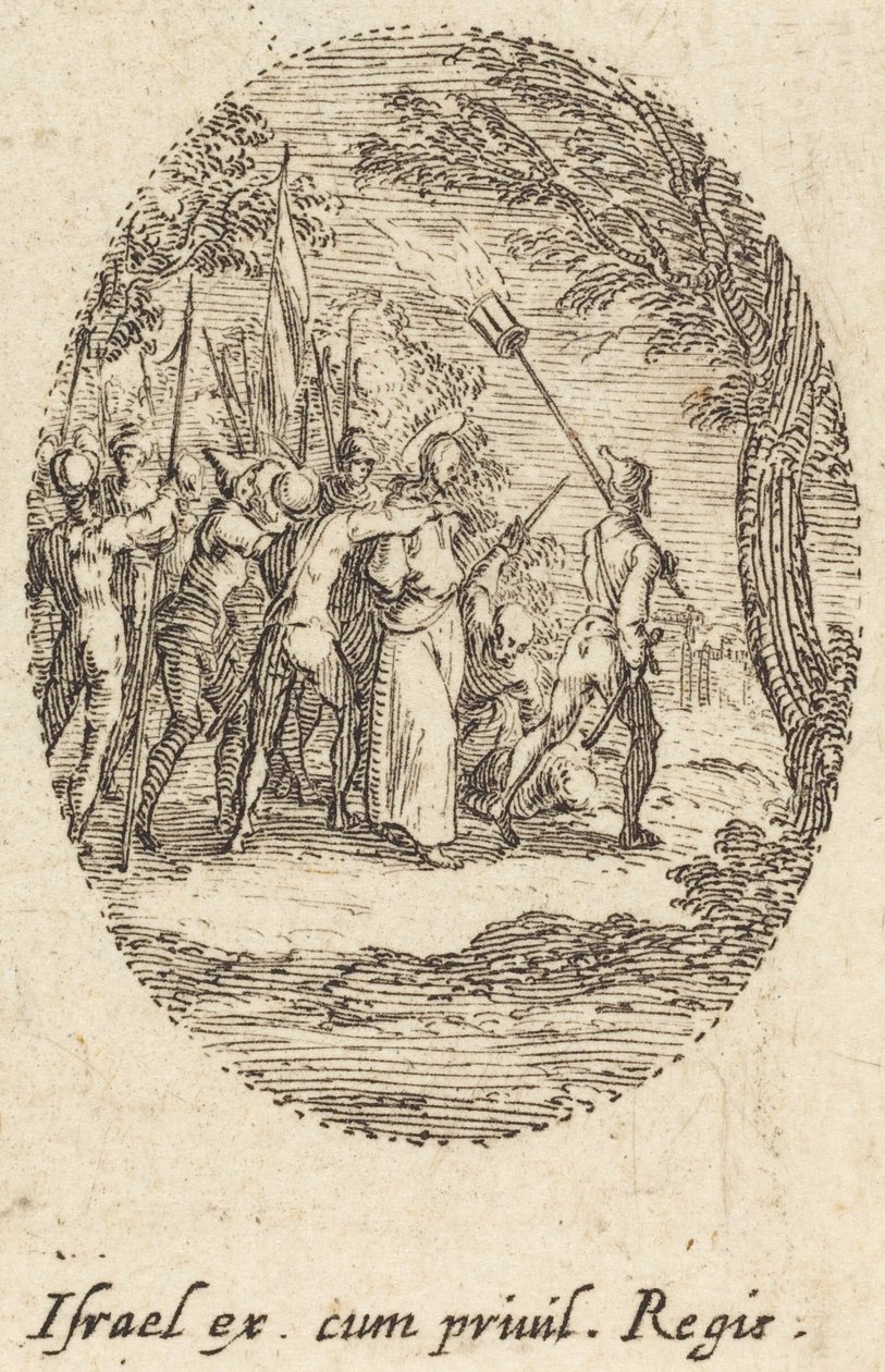 Chrystus niosący krzyż autorstwa Jacques Callot