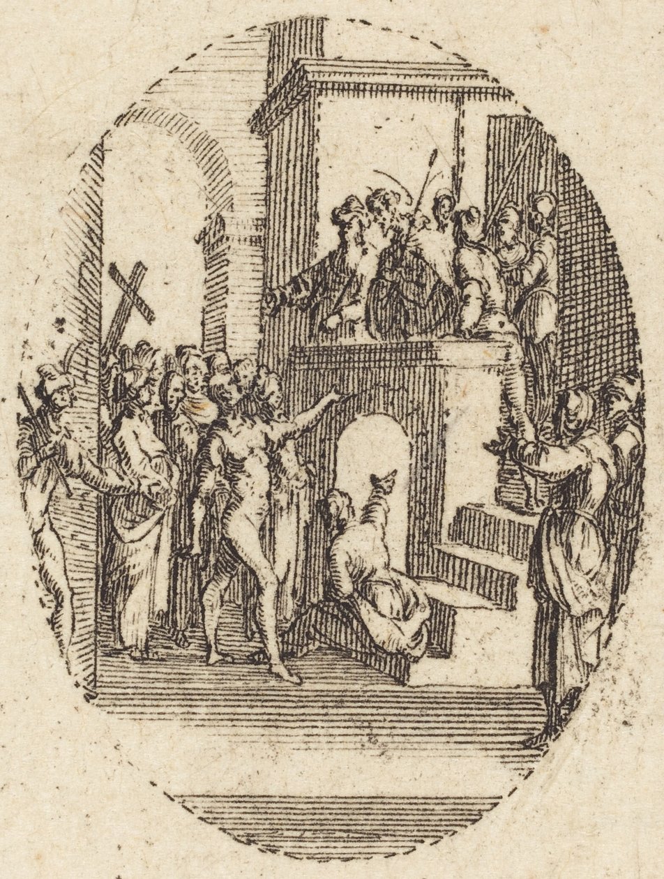 Chrystus przed Piłatem autorstwa Jacques Callot