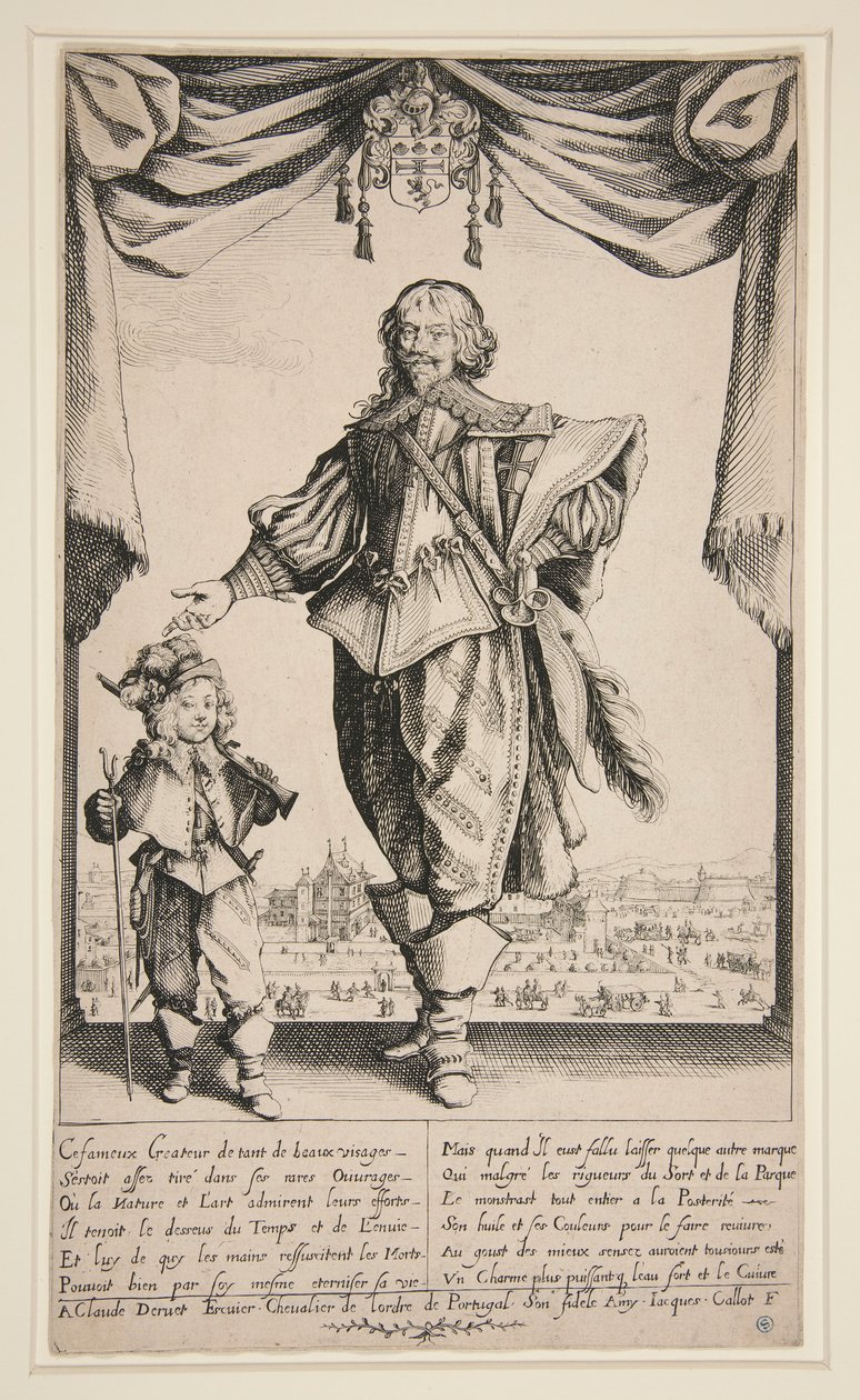 Claude Deruet (Portret Derueta) autorstwa Jacques Callot