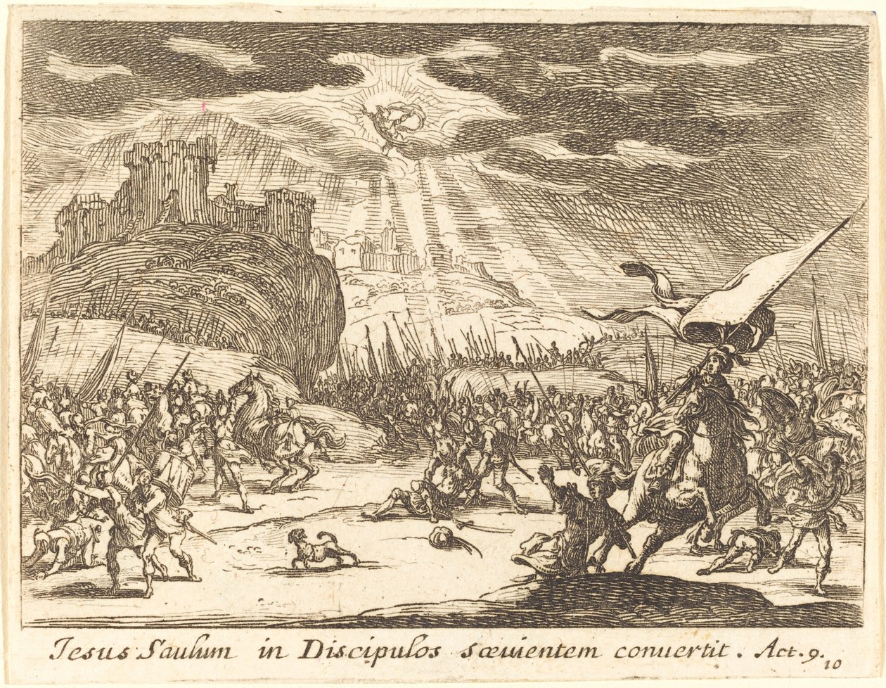 Nawrócenie Pawła, 1635. autorstwa Jacques Callot