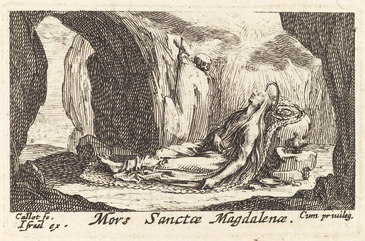 Śmierć Magdaleny. autorstwa Jacques Callot