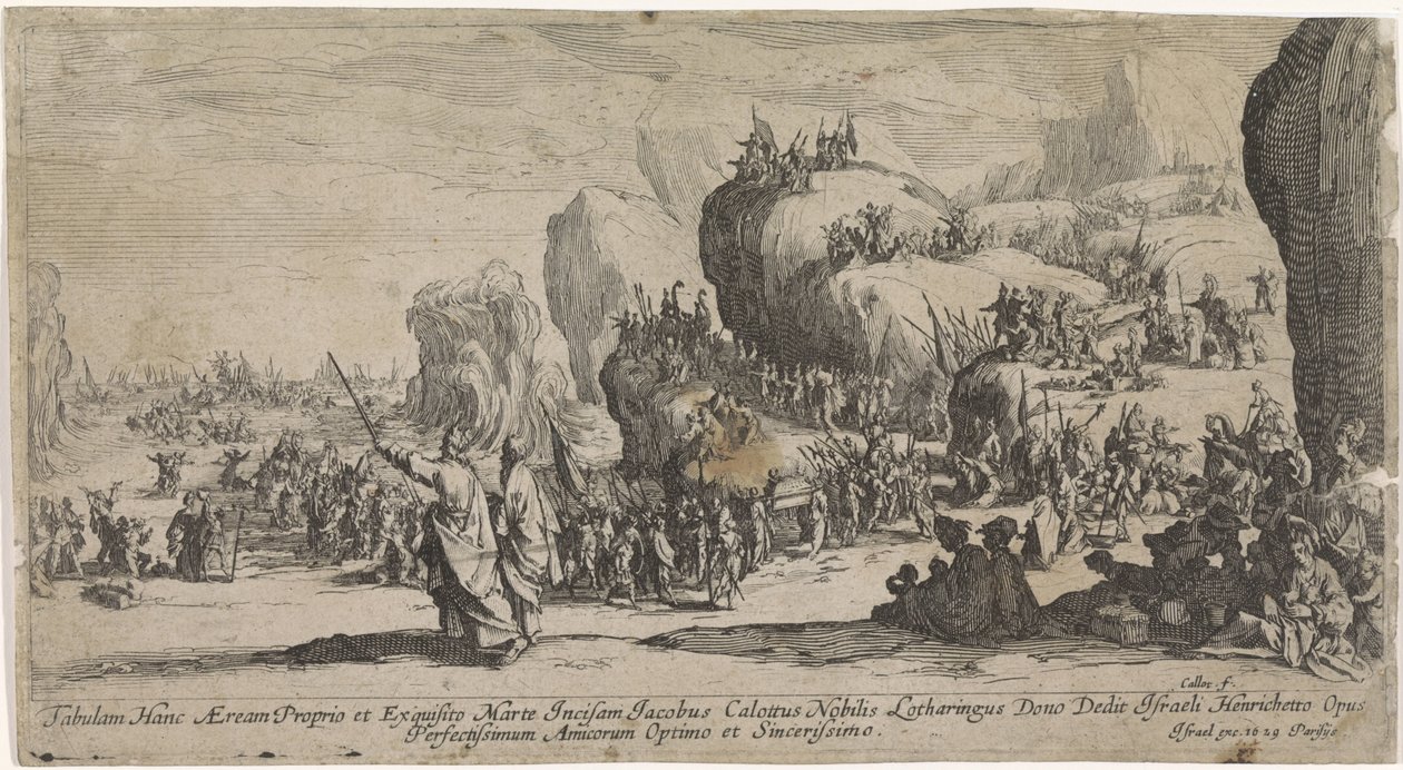Przeprawa przez Morze Czerwone autorstwa Jacques Callot