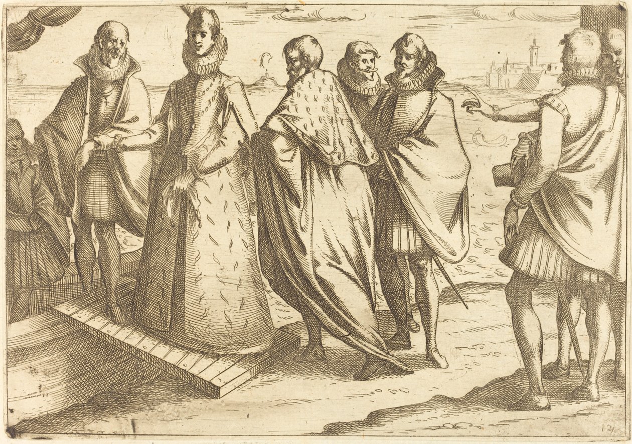 Zaokrętowanie w Genui autorstwa Jacques Callot