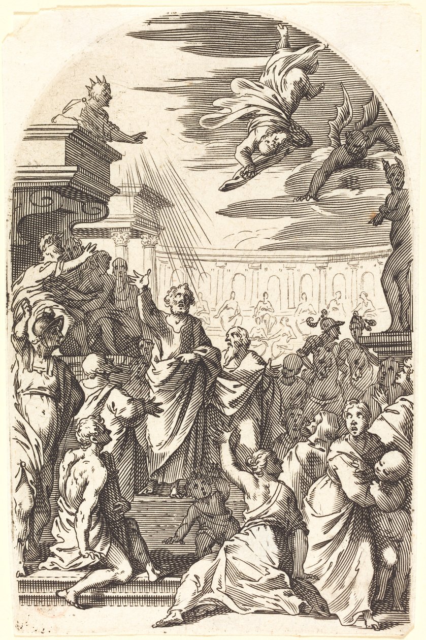 Upadek Szymona Maga autorstwa Jacques Callot
