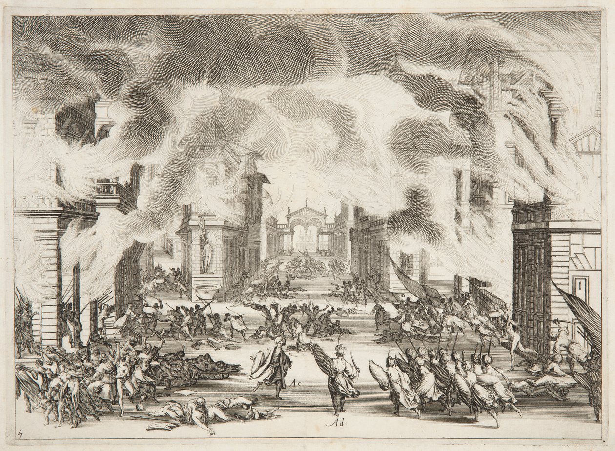 Czwarty Akt Solimana autorstwa Jacques Callot