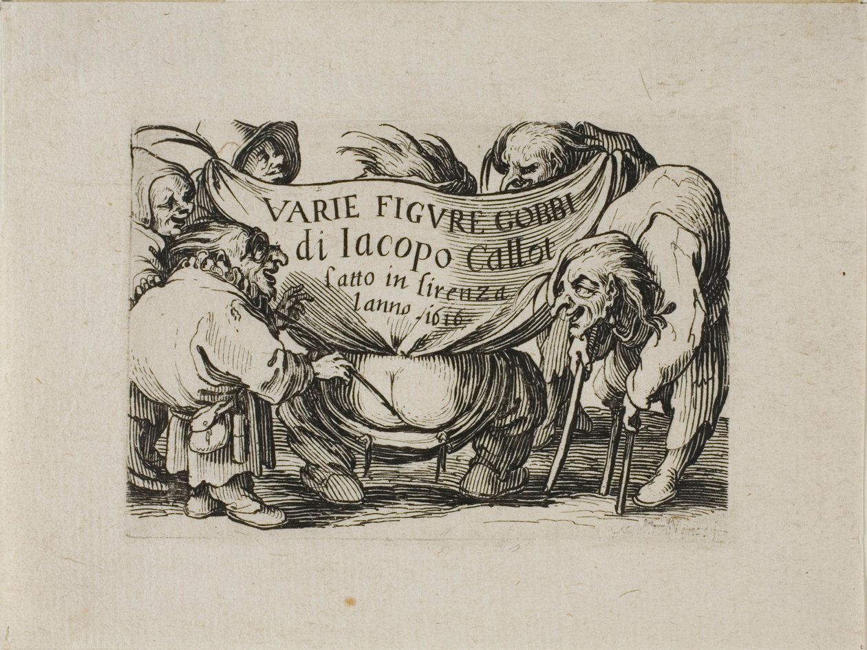 Frontyspis, z Varie Figure Gobbi autorstwa Jacques Callot